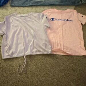 Champion Pink and Purple Short Sleeve Tees